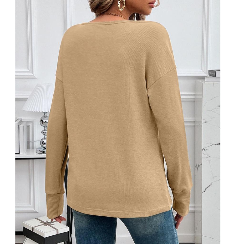 Топы для женщин, пуловеры с длинными рукавами, повседневные рубашки, топ