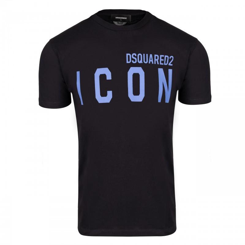 DSQUARED2 icon Italian t-shirt men's black / BLU - Size: M