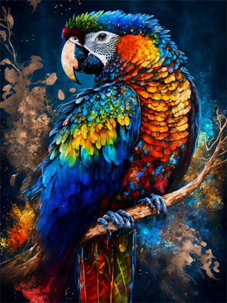 5d Diy Алмазная картина Попугай Набор для вышивки крестом Мозаика Красочные Птицы Квадрат/Круглый Домашний Декор Вышивка Картина