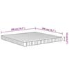 VidaXL Matelas en Mousse Moyennement Doux, Matelas sans Ressorts avec Fermeture Éclair, Matelas Double Chambre à Coucher 373027