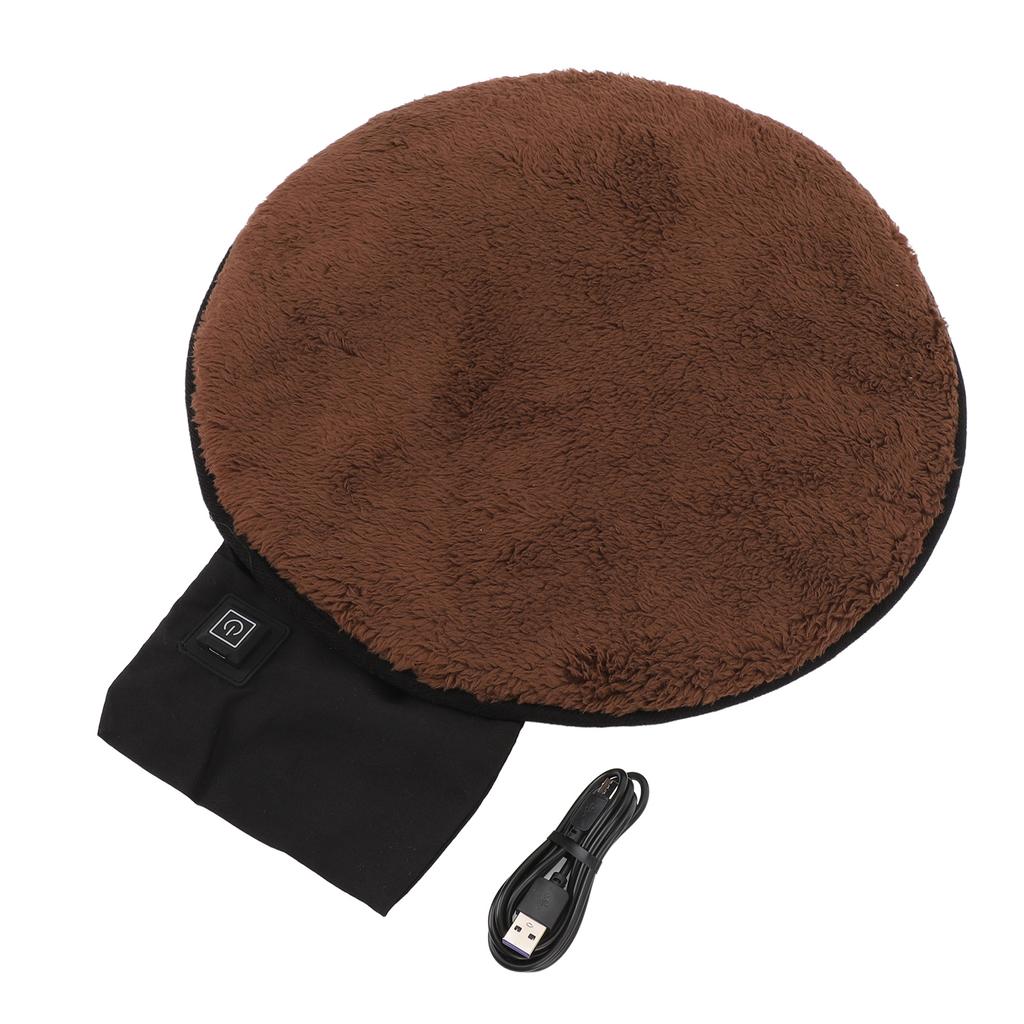 USB-подушка для сиденья с подогревом, портативная грелка для стадиона, спорта на открытом воздухе, офиса, круглая