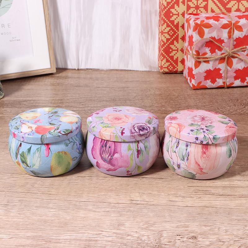 4 унции герметичная банка металлические банки для свечей коробка для конфет розовый чайник органайзер для хранения ювелирных изделий жесть рождественский упаковочный ящик