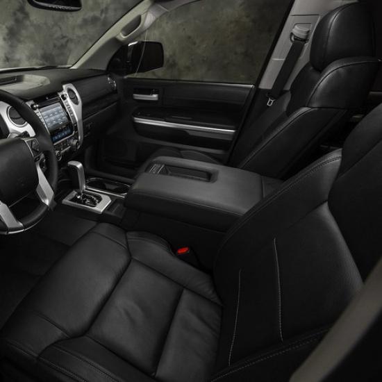 Для Toyota Tundra 2014-2021 Крышка центральной консоли Подлокотник Кожаная накладка Отделка Черная
