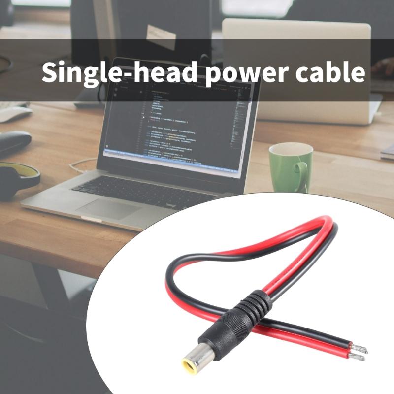 DC7909 силовой кабель с пигтейлами 8 мм, штекер/гнездо для оголенного провода, открытый конец, ремонтный кабель 14AWG, провода питания