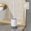 Wall Mounted Extended Handle Toilet Brush With Drain Holder No Dead Corners Toilet Cleaning Brush Bathroom Accessories