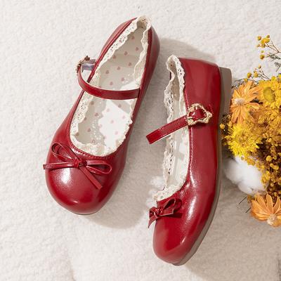 Модные весенне-осенние розовые белые туфли Мэри Джейн на плоской подошве женские с круглым носком и ремешком с пряжкой лолита для девочек студенческие балетки больших размеров