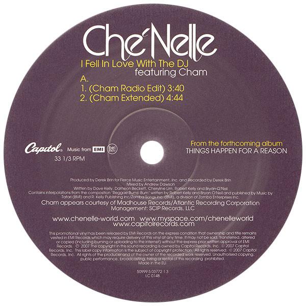12inch Record CHE'NELLE - I Fell In Love With The DJ 5099950377213 Capitol Records 2007 Europe Reggae, Ska & Dub Used