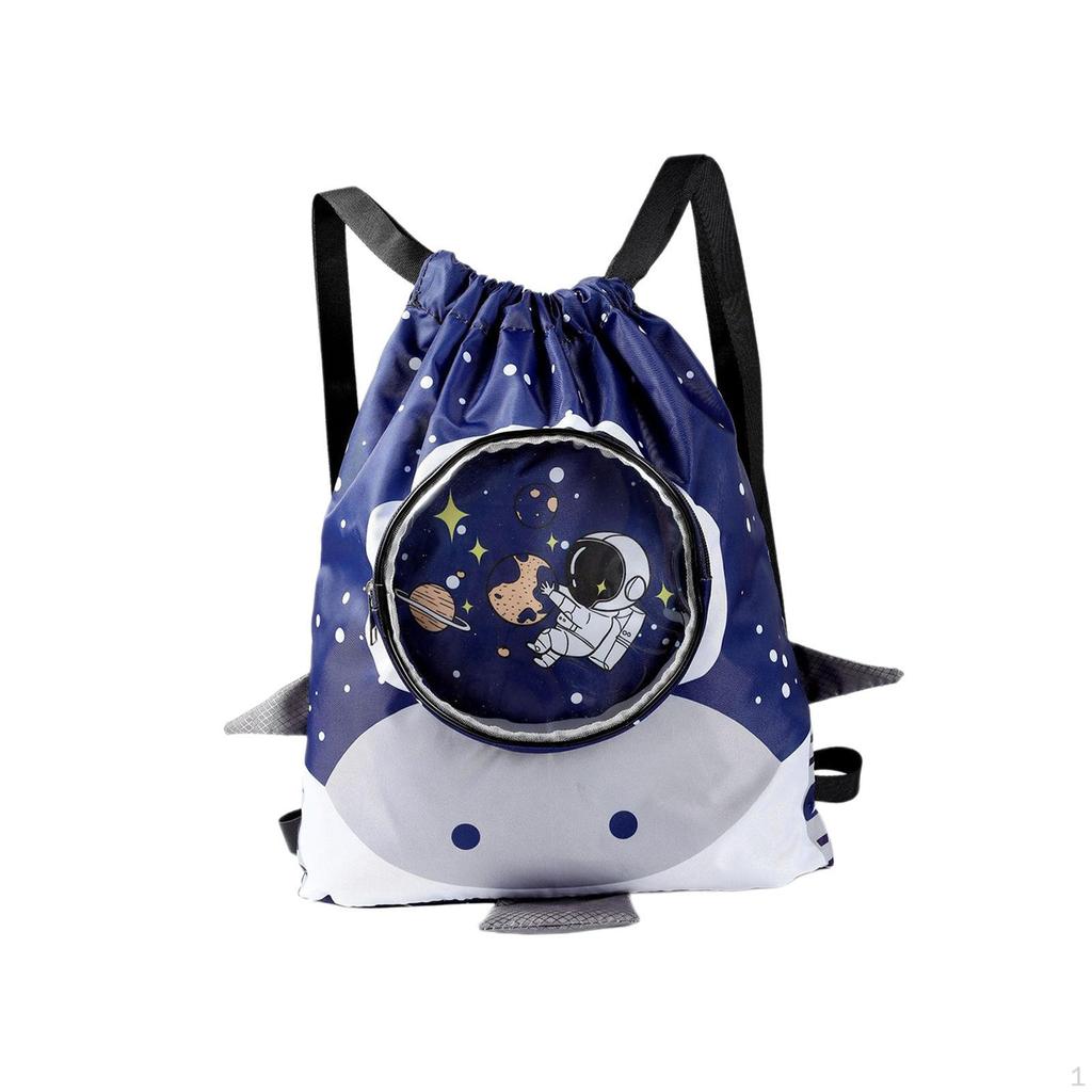 Детская сумка для плавания, рюкзак на шнурке для детей, сумка с мультяшным рисунком, легкая сухая сепарация