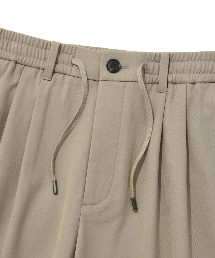 COVERNAT Slacks Fleece-Lined Slim Tapered Pants Beige