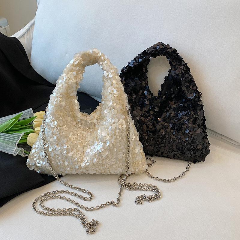 2025 Trendy Designer Women Full Sequins Handbags and Purses Lady Fashion Evening Party Chain Crossbody Shoulder Bag New Tote Bag
