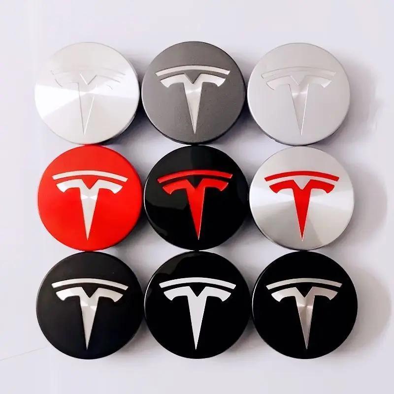 4pcs/set 56mm Tesla Model 3 Model Y Original Covers Hub Caps Wheel Center Caps for Tesla Model Y X S Original Auto Accessories