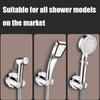 Suction Cup Shower Head Holder 120° Adjustable No Drilling Handheld Shower Bracket Universal Removable Shower Mount For Bathroom