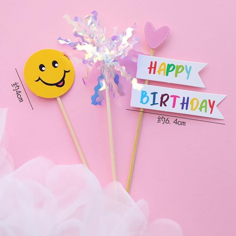 Pink Themed Cake Decor: Heart & Cloud Balloons with Insert Cards for Birthday Parties