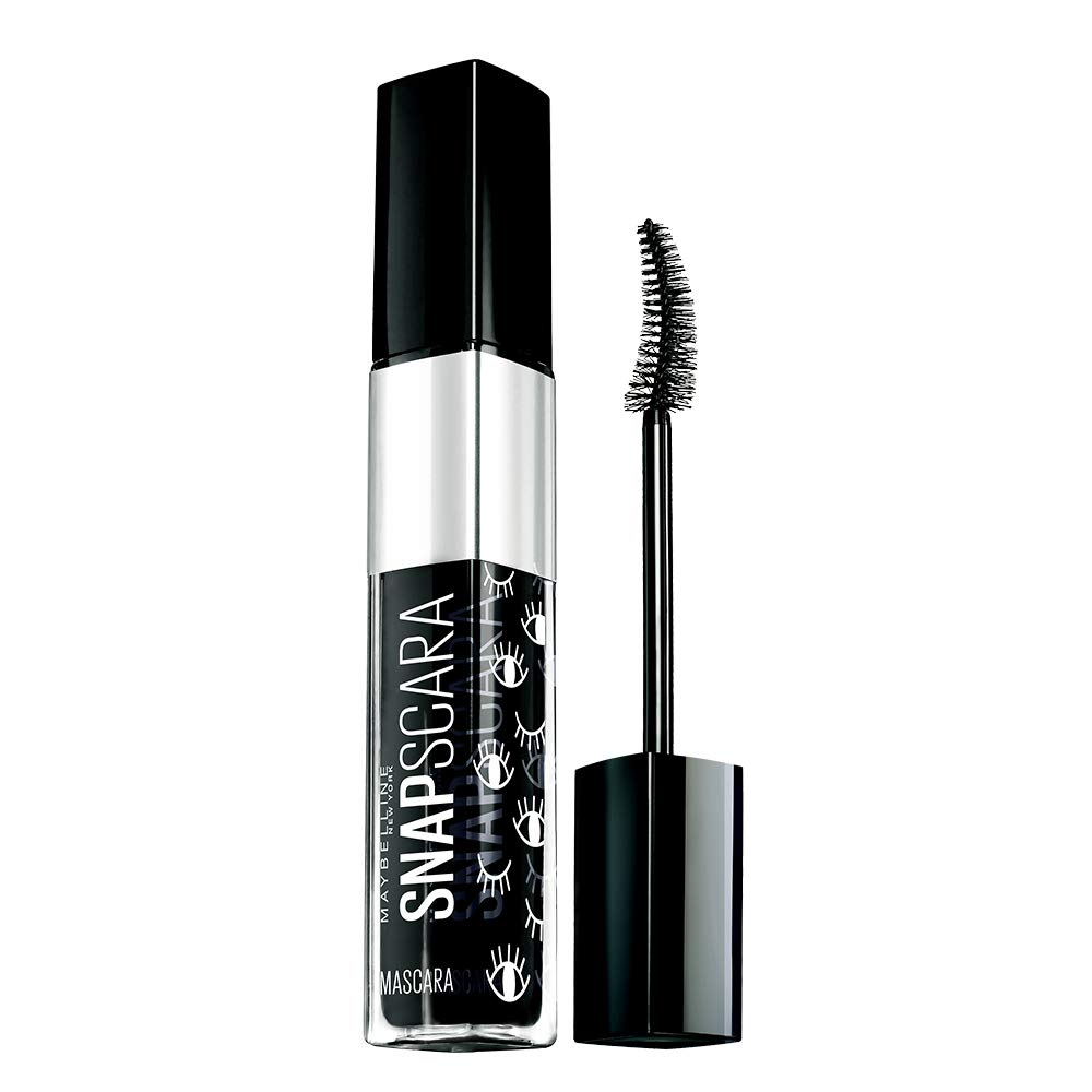 Тушь для ресниц Maybelline Snapscara 01 Черная, Смывается теплой водой, Натуральная