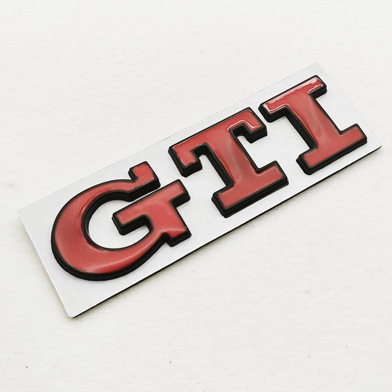 AABIL1 2026 Hot VOLKSWAGEN 3D Metal Car Grille Logo GTI Badge Emblem For Volkswagen VW Polo Golf 4 5 6 7 8 Mk4 Mk5 MK6 MK7 MK8 GTI Stic