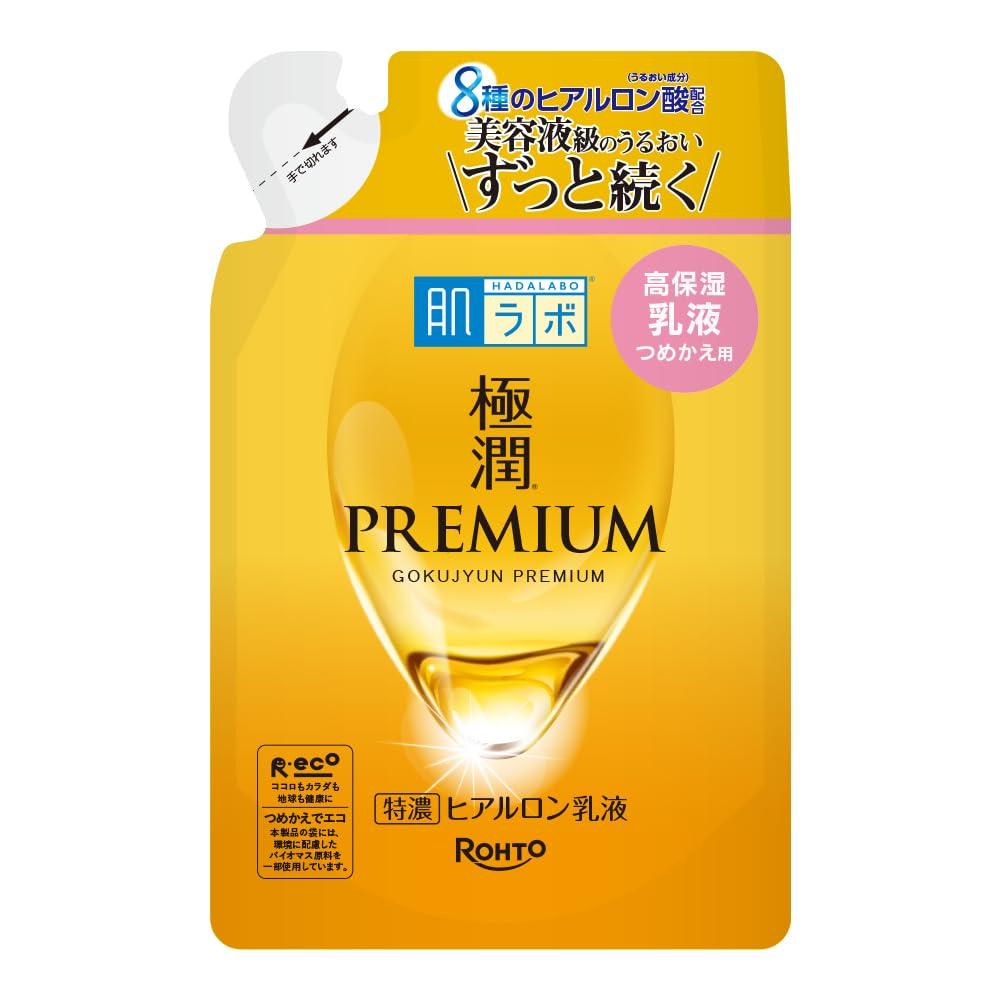 Hada Labo Gokujun Премиальная эмульсия с гиалуроновой кислотой, сменный крем 140 мл