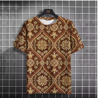 Винтажная мужская футболка Easy Race Print, с коротким рукавом, летняя, с круглым вырезом, уличный стиль, свободная, прозрачная