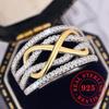 Luxury Infinity Design 925 Sterling Silver Rings for Women Dazzling CZ Elegant Finger Accessory Wedding Party Jewelry
