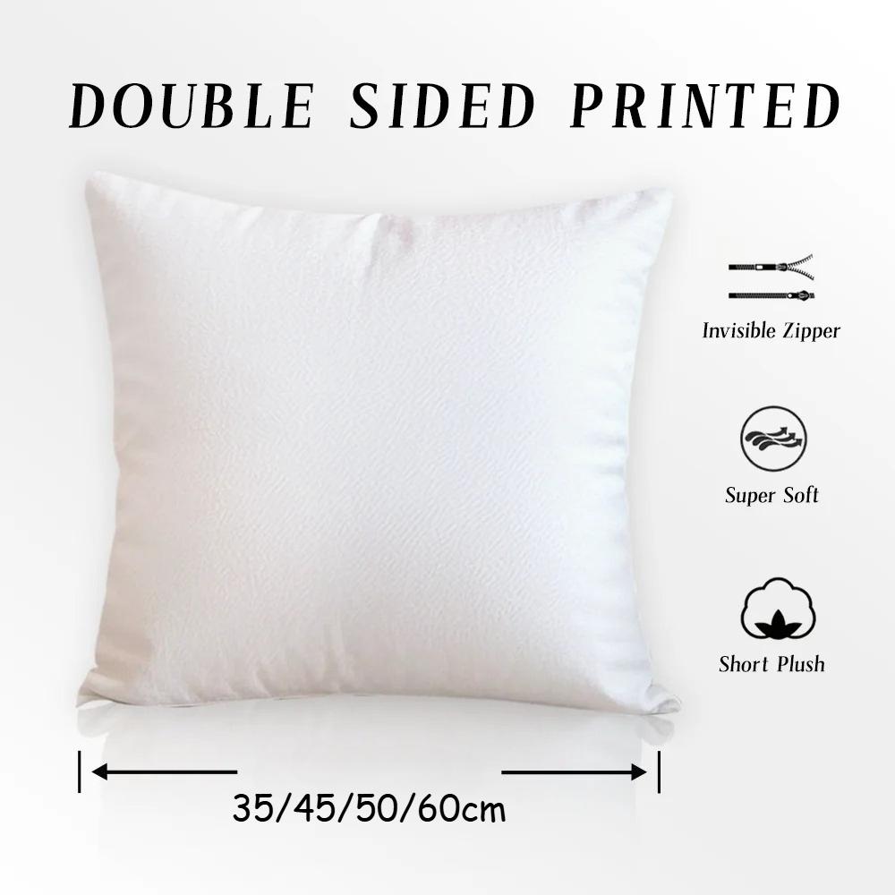 Star Sky Moon Flower Design Digital Printing Pillow Cover Short Plush Suitable Living Rooms Bedrooms Sofas Throw Cushion Cover