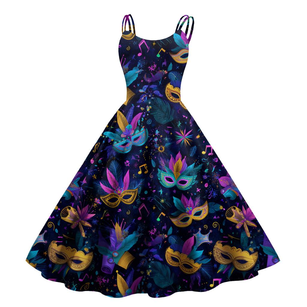 Женское сексуальное платье с принтом на Хэллоуин, с открытыми плечами, в стиле панк, винтаж