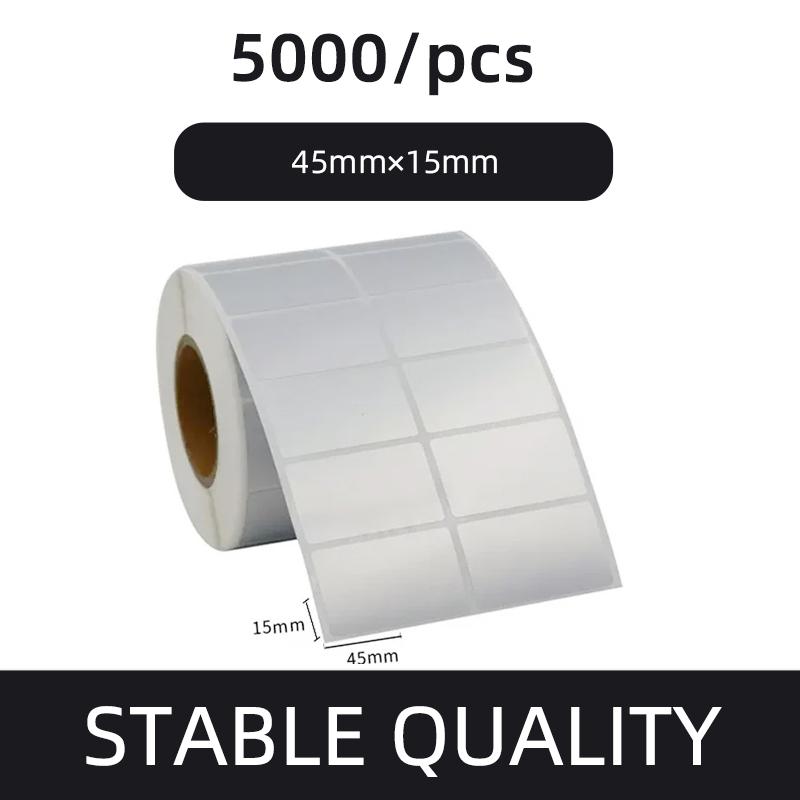 Этикетка со штрих-кодом из матового серебристого ПЭТ 20 30 40 50 60 70 80 90 100 Термотрансферная лента для принтера Наклейка