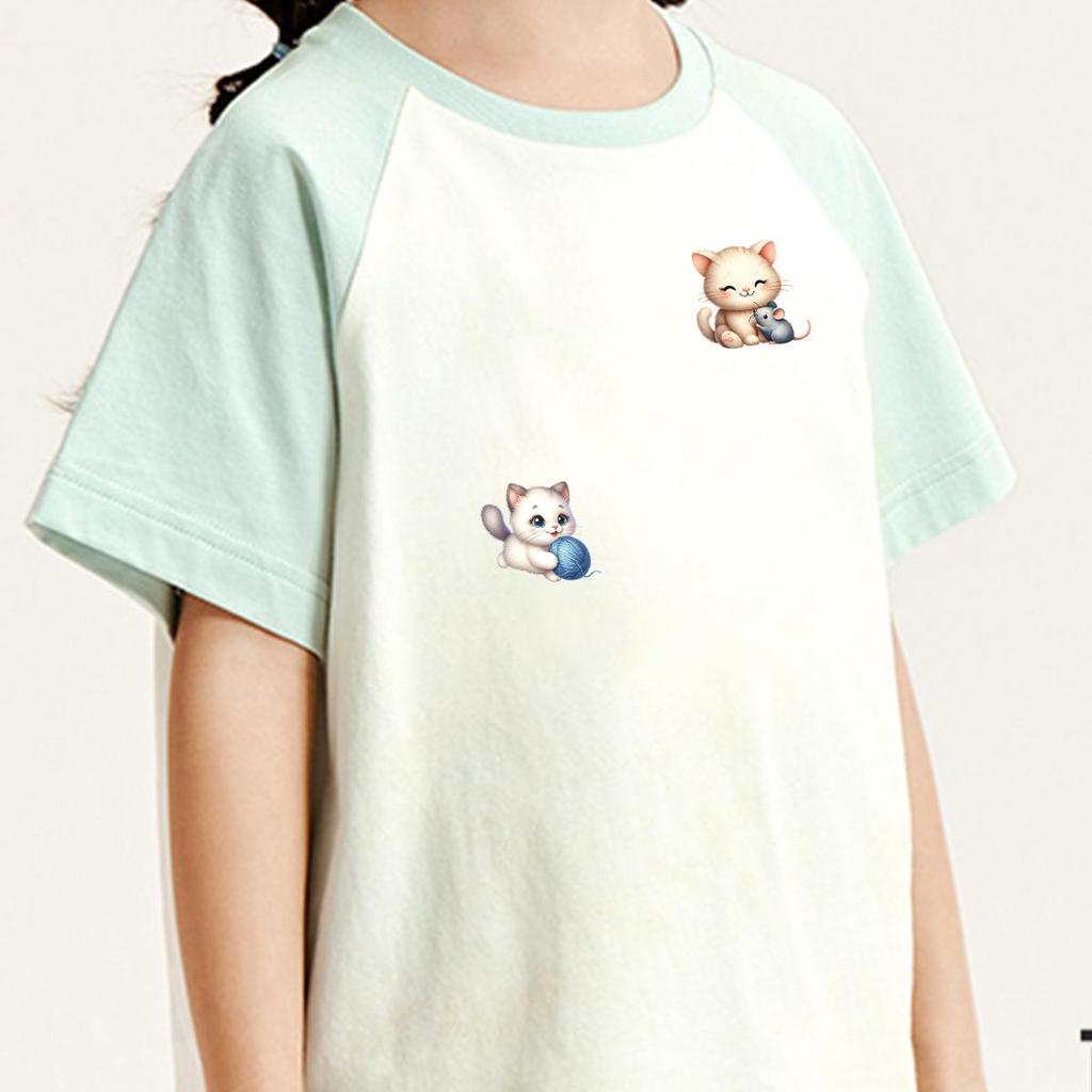 Различные нашивки с кошками на одежде Печать на футболках Кепках Платьях Термонаклейки для одежды Толстовки своими руками Термонашивки на футболках