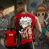 One Piece Топ без рукавов мужской ЛУФФИ Gear 5 Хлопок Аниме Графический принт Уличная мода Летний жилет Бренд Фитнес Тренировка Мода
