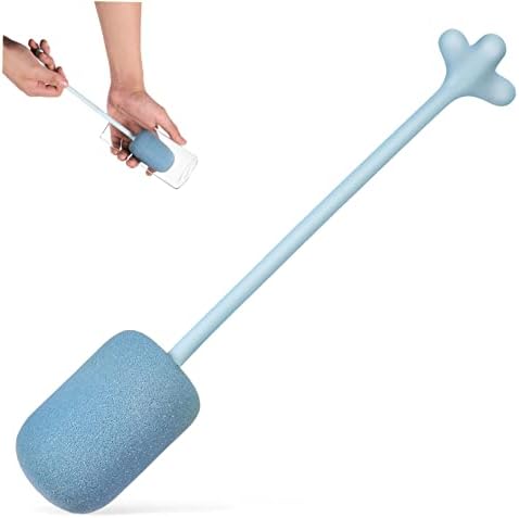 Long Handle Sponge Bottle Brush, Porous Sponge Cleaner, Scratch-Free for Baby Bottles, Glasses, Bowls, and Dishes