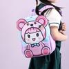 Adorable Cartoon Printed Backpack For Kids Stylish Breathable Nylon School Bag