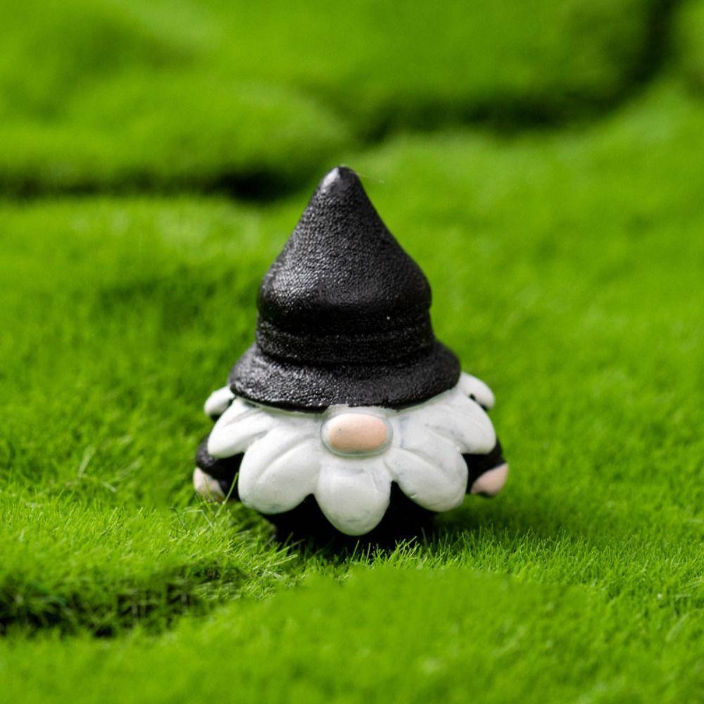 Resin Mini Gnome Figurines Mushroom Pumpkin Desktop Knick-knack Garden Elf  Easter Christmas