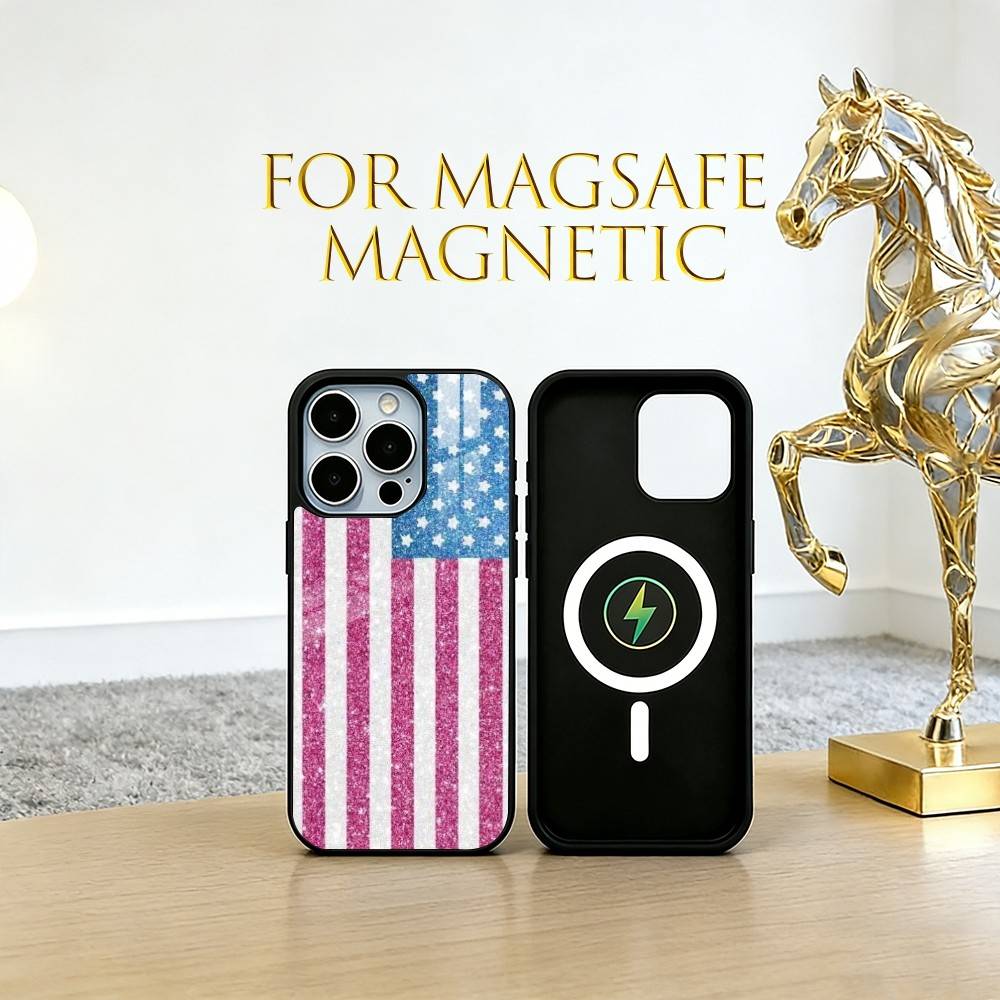 Чехол для телефона США Для iPhone17,16,15,14,13,12,11 Plus,Pro Магнитный Для Magsafe Беспроводной Зарядки