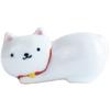 Ippinsha KYU-JITSU Chopstick Rest, White Cat, 5 X 2.1 X 2.4 Cm, 86409