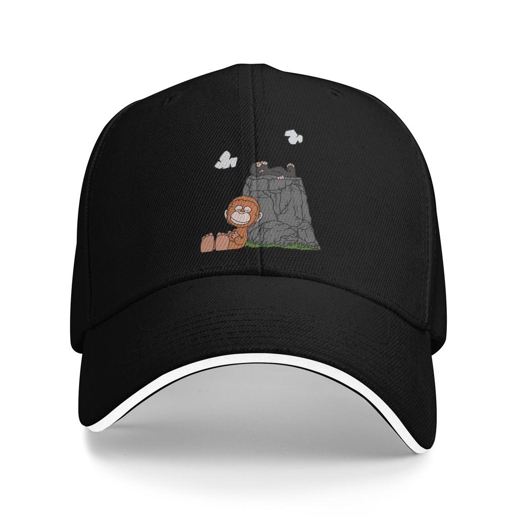 Monkey Punch Sun Baseball Cap Spring Women Unisex  Print Trucker Hat Adjustable Casual Outdoor Sport Snapback Cap