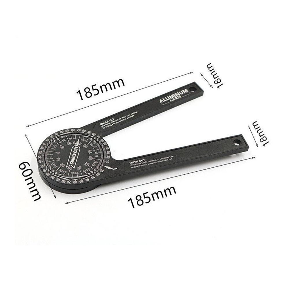 7-Inch Professional Miter Saw Protractor - Laser-Engraved Angle Gauge for Precision Woodworking & Carpentry ( High-Accuracy)