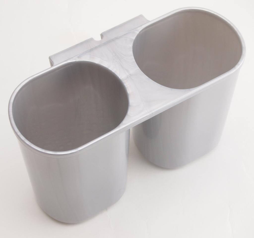 PEARL METAL Tableware Drainer Basket with Water Flowing Tray Horizontal Type Gray Ardeo H-5687