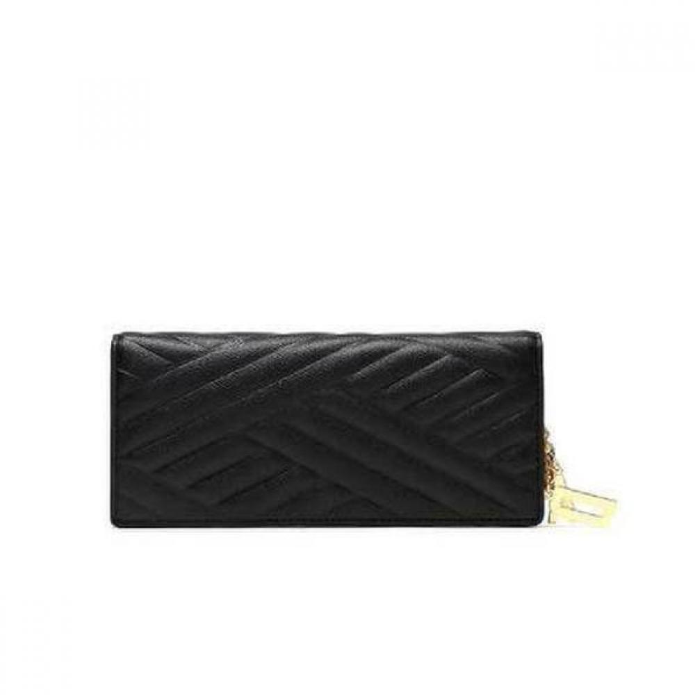 Daks Black Dd Logo Embossed Long Wallet Dcwa3e212bk