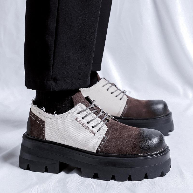 Новые кожаные туфли мужские туфли из натуральной кожи мужские британские ретро туфли дерби нишевая молодежная деловая обувь 30399-R