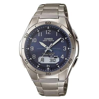 Мужские радиоуправляемые часы Wave Ceptor Titanium Solar WVA-M640TD-2AJF Эксклюзивная онлайн-модель