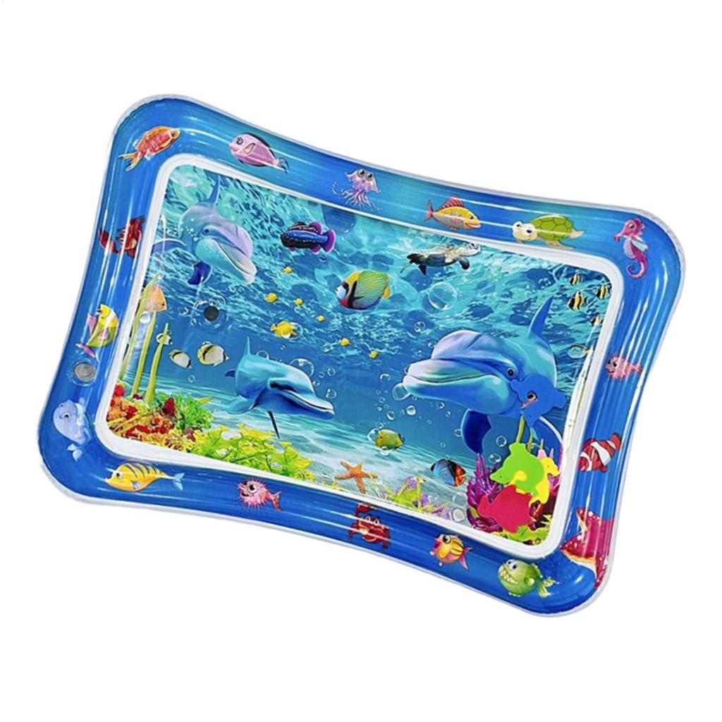 Inflatable Water Mat For Cat And Dog Water Sensory Play Mat Thickened Pet Playmat With Fish Sea Ocean Theme Sensory Toy Water