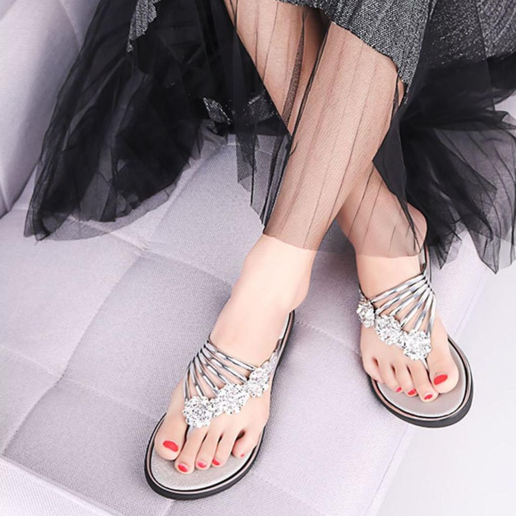 Женские шлепанцы Летние сандалии Плоская подошва Легкая повседневная одежда Сандалии на клипсах Женская обувь