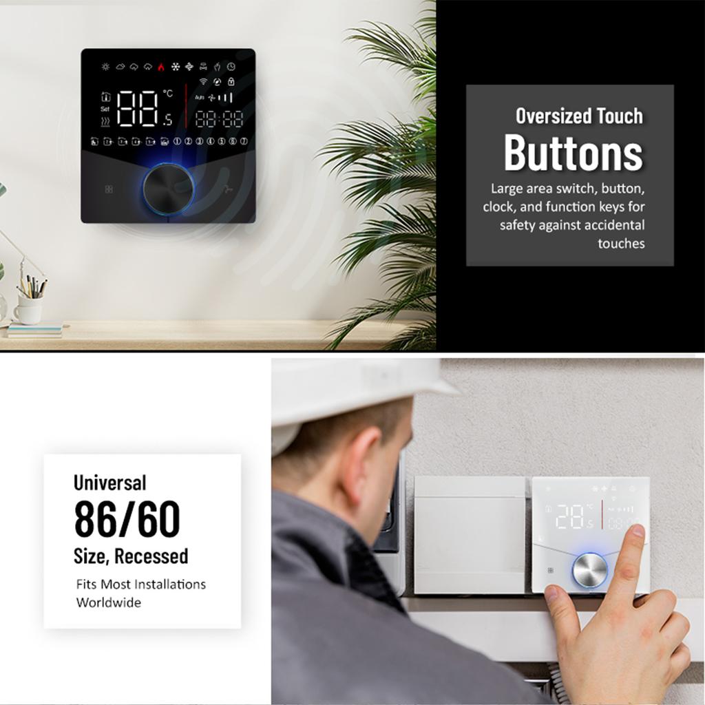 2-трубная панель управления кондиционером, сенсорный экран, цифровой дисплей, центральный контроллер ОВКВ, программируемый на 5+2 6 периодов