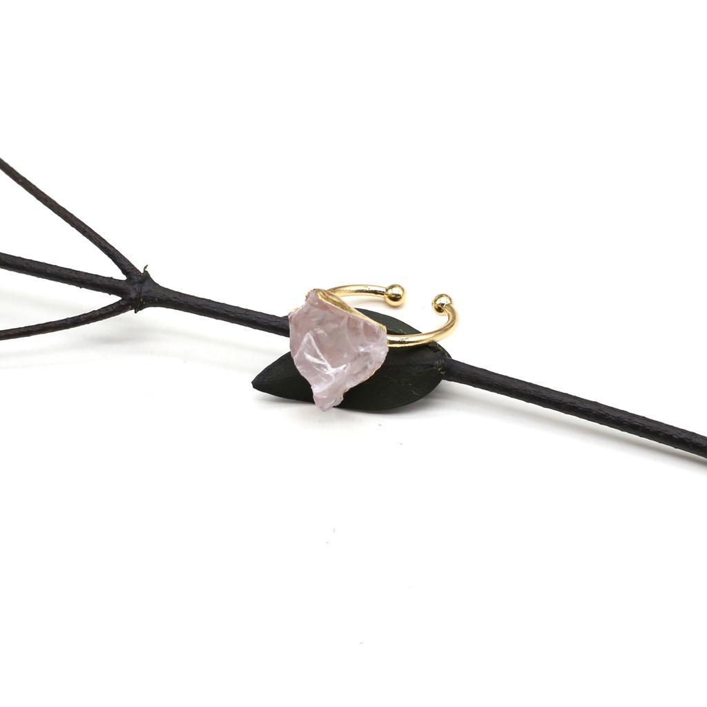 Women Open Ring Natural Stone Adjustable Irregular Ring For Fashion Women Jewelry Gifts