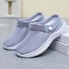 Summer Women's Breathable Hollow Out Mesh Shoes Slip On Style Half Drag Cave Shoes Fashion Casual Beach Women Sandals