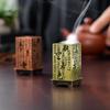 Alloy Censer Incense Holder Square Vertical Incense Burner Indoor Aromatherapy Home Ornament Chinese Incense Burners