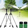 2 шт. Тренога из нержавеющей стали, телескопическая опора, автоматический вращающийся распылитель, 360 градусов, вращающийся, автоматический полив сада