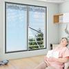 Summer Mosquito Screens Net Self-adhesive Window Screen Door Curtain Velcro Removable Household Decorative Curtain Zipper Opening