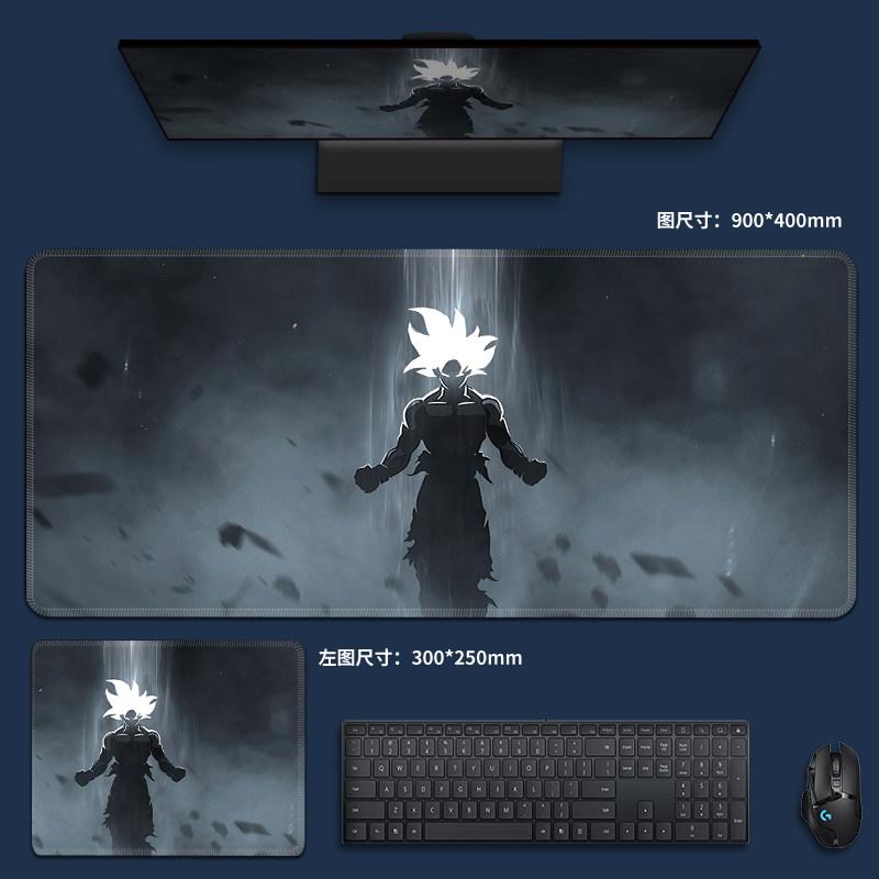 Animation Non-slip Pad Game E-sports Special Table Mat Oversized Dragon Ball Computer Keyboard Pad Son Goku Leather Mouse Pad