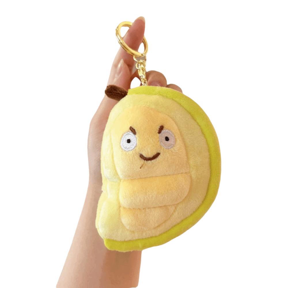 PP Cotton Fruit Durian Pendant Simulation Fruit Durian Plush Keyring Jewelry Accessories