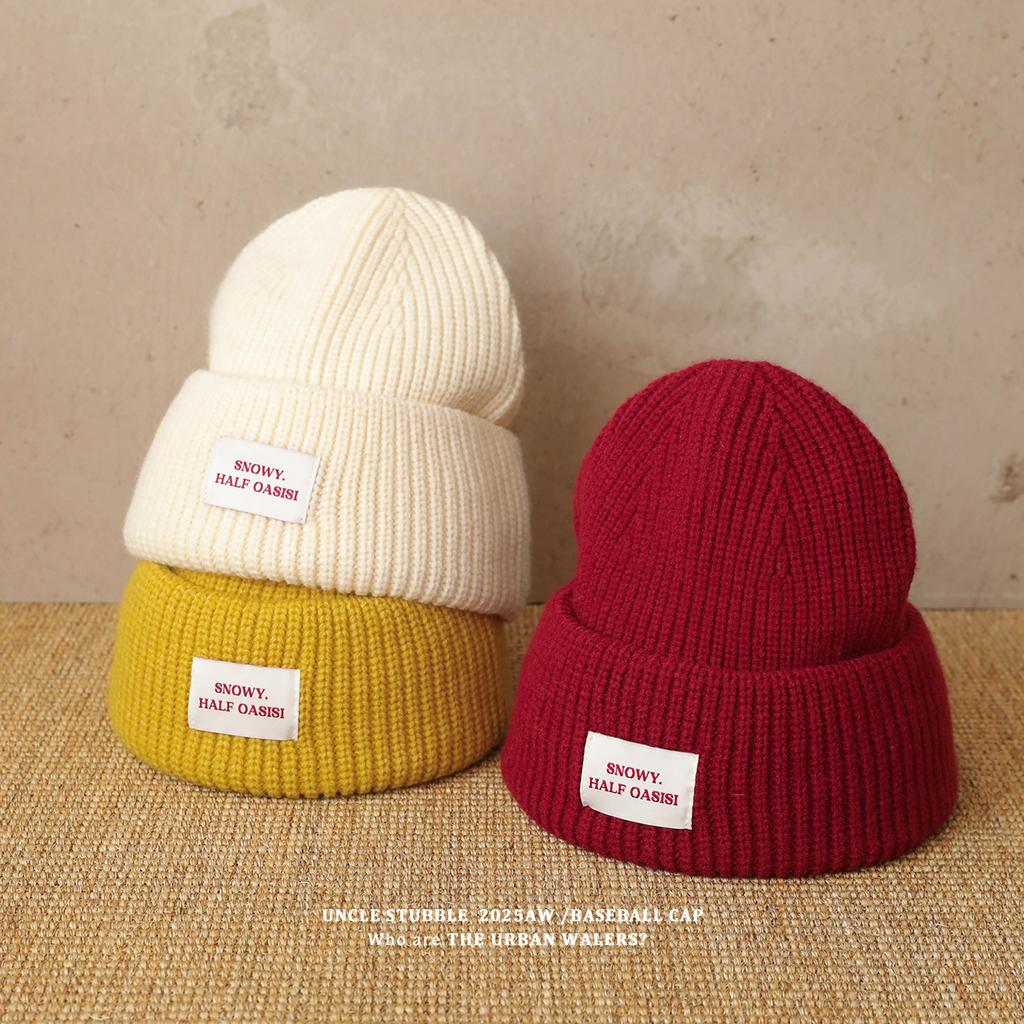 Thickened Warm Hats for Men and Women Korean Style Casual Versatile Ear Protection Woolen Hats Showing Faces for Young Couples Knitted Hats