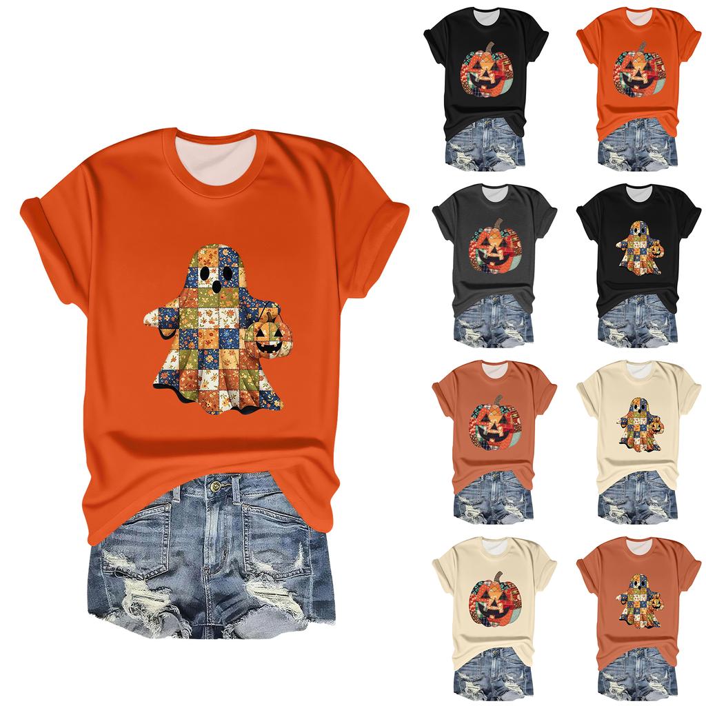 Женские футболки, Женские топы с коротким рукавом, Летняя мода, Повседневные стильные футболки с круглым вырезом, Туники